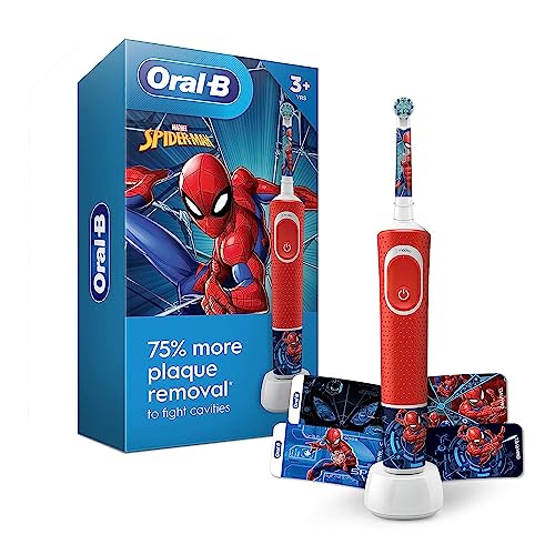 Buy now Oral-B Kids Electric Toothbrush Featuring Marvel's Spiderman, for Kids 3+ at indiglob india