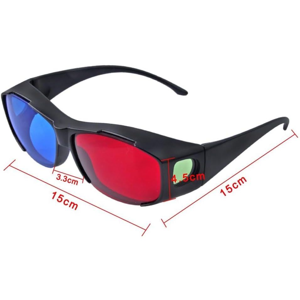 Buy now BIAL Red-blue 3D Glasses/Cyan Anaglyph Simple style 3D Glasses 3D movie game-Extra Upgrade Style at indiglob india