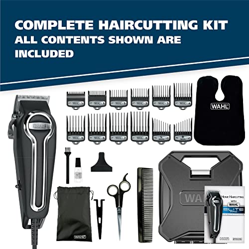 Buy now Wahl USA Elite Pro High-Performance Corded Home Haircut & Grooming Kit for Men Æ’?? Electric Hair Clipper Æ’?? Model 79602M at indiglob india