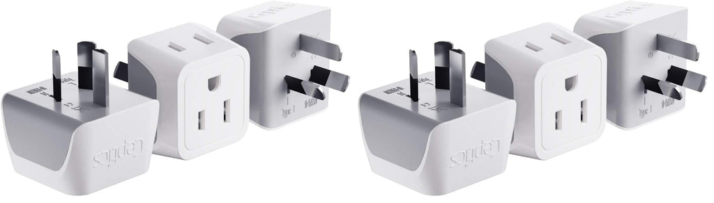 Buy now Ceptics Schuko Germany, France Plug Adapter, Dual Input - Ultra Compact Light Weight - Usa to Russia, South Korea Travel Adaptor Plug - Type E/F (3 Pack) at indiglob india