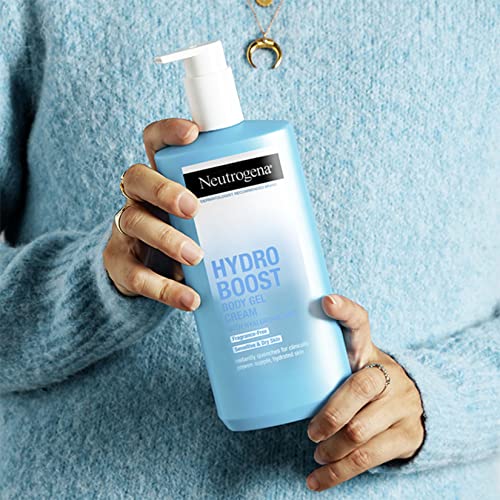 Buy now Neutrogena Hydro Boost Body Gel Cream, Hydrating Body Lotion with Hyaluronic Acid for Sensitive Skin, Fragrance-Free Hyaluronic Acid Moisturizer, 16 oz, 2 Pack at indiglob india