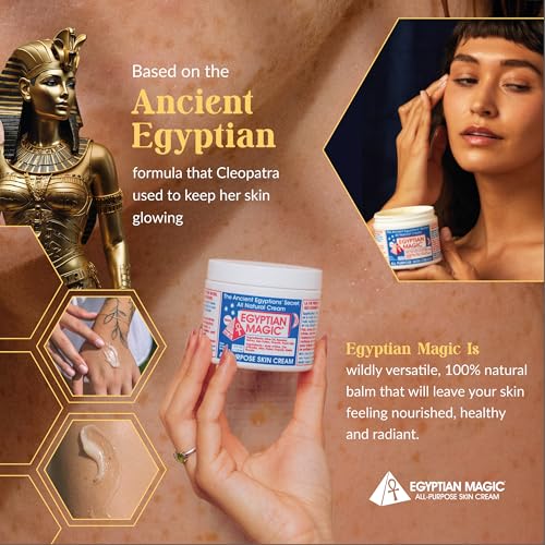 Buy now Egyptian Magic - All Purpose Face, Body, and Dry Skin Moisturizing Cream, Skin Protectant for Women & Men, Eczema Care Healing Balm, Scar Treatment, Stretch Marks, and Tattoo Aftercare, 2oz Jar at indiglob india