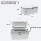 Flushable Wipes Dispenser Compatible with Cottonelle, Wipe Holder for Bathroom with Leak-Proof, Baby Wipes Container Diaper Wipe Dispenser for Home, Office, Cars