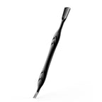 FERYES Professional Cuticle Pushers - Dual-Ended Stainless Steel Manicure and Pedicure Tools, Ergonomic Design Cuticle Stick and Undernail Clean Tool
