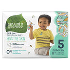 Buy now Seventh Generation Baby Diapers for Sensitive Skin, Animal Prints, Size 5, 23 Count at indiglob india