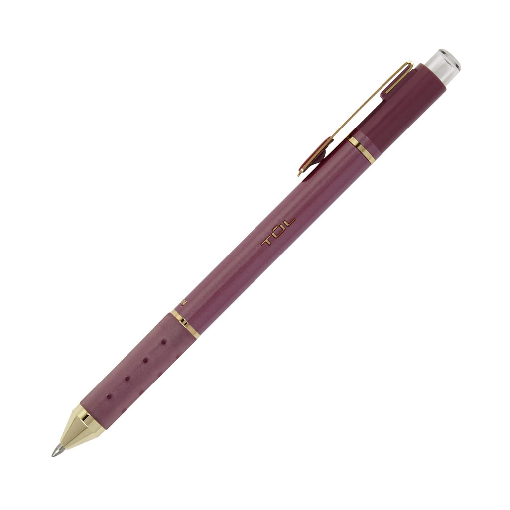 TUL® GL Series Retractable Gel Pens, Medium Point, 0.8 mm, Assorted Barrel Colors, Assorted Metallic Inks, Pack Of 8 Pens