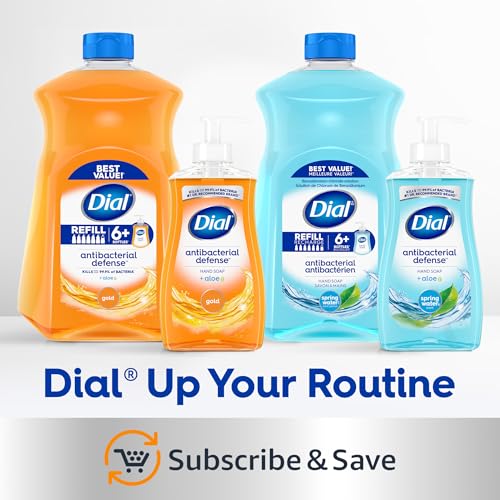 Buy now Dial Antibacterial Defense Liquid Hand Soap + Aloe, Gold Scent, 52 Fl Oz Hand Soap Refill (3 Count), Dermatologist-Tested, Gentle Formula at indiglob india