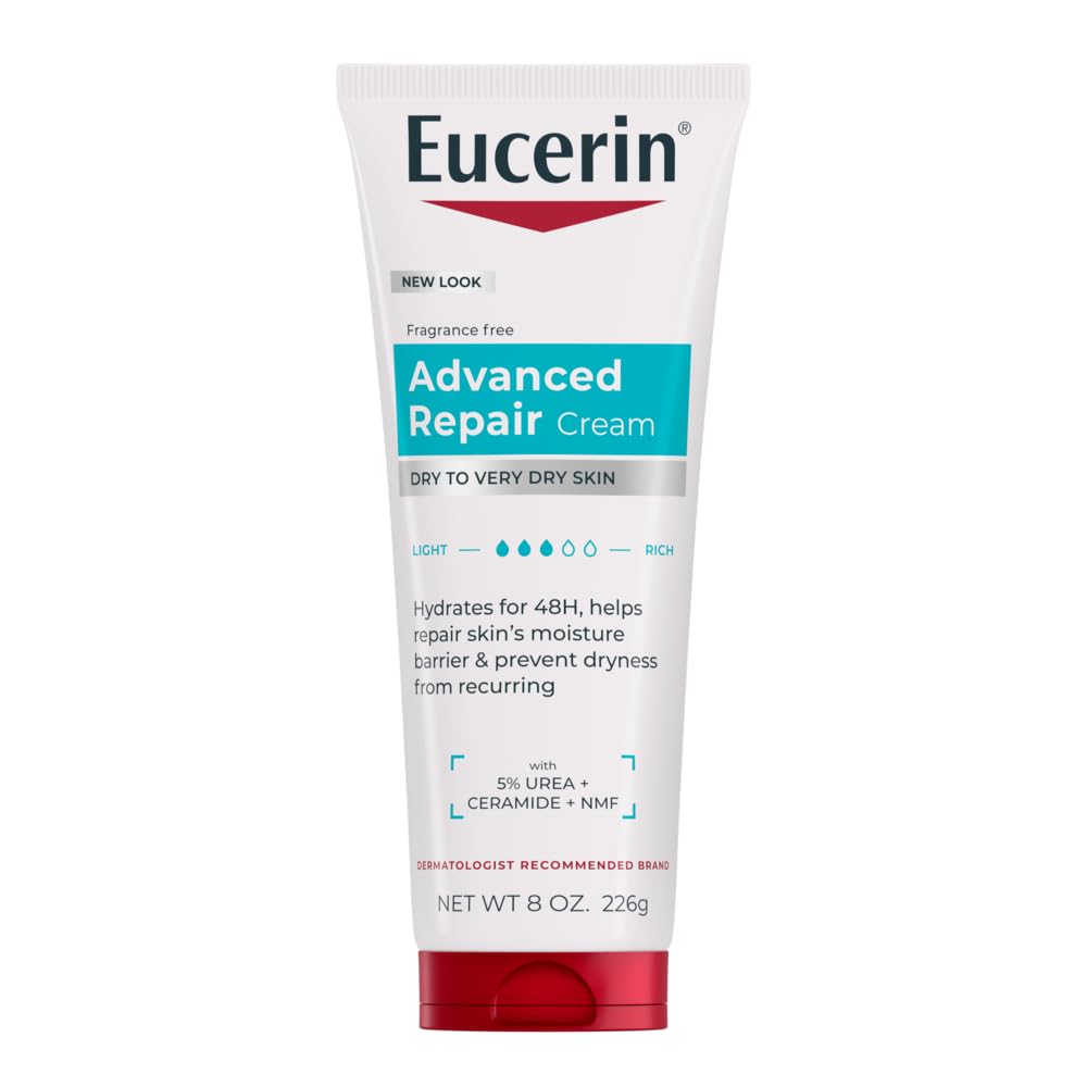 Buy now Eucerin Advanced Repair Body Cream for Very Dry Skin, Fragrance Free Daily Body Moisturizer, 16 Oz Jar at indiglob india