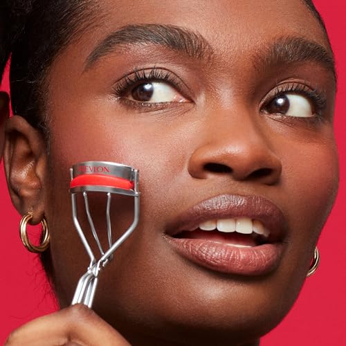 Buy now Revlon Triple-Stepped Lash Curler, Eyelash Lift For a Super-Curled Look in One Squeeze, 3-Tiered Pads for Gentle, Tug-Free Curling, 1 Count at indiglob india