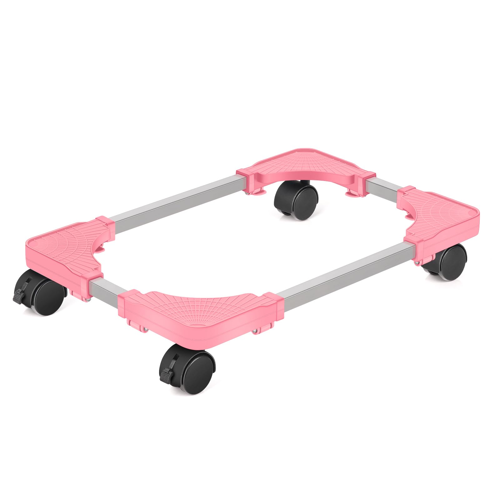Buy now Liitrton Mobile CPU Stand Adjustable Computer Tower Stand with 4 Caster Wheels Fits Most PC (White) Pink at indiglob india