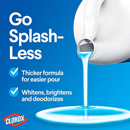 Buy now Clorox Splash-Less Bleach, Clean Linen Scent, 55 Ounces, 2 Pack (110 Ounces Total), Real Bleach Made Simpleâ„¢ at indiglob india