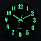 Buy now JoFomp Glow in The Dark Clock, 12 Inch Modern Silent Non Ticking Wall Clocks Battery Operated, Night Light Wall Clock for Living Room Decor, Wall Clock Decorative for Kitchen Bedroom (Green) at indiglob india