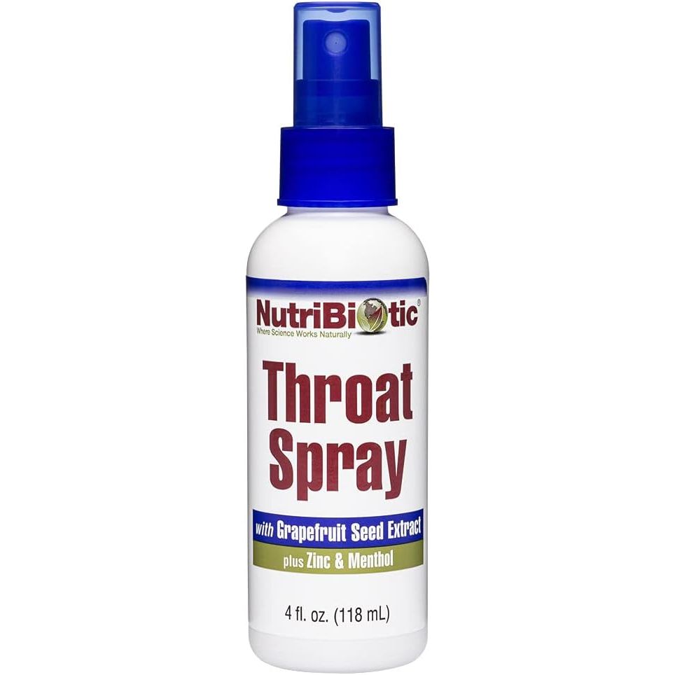 Buy now NutriBiotic â€“ Throat Spray with GSE, 4 Fl. Oz | Gentle and Soothing Sore Throat Support with Grapefruit Seed Extract, Zinc & Menthol | Alcohol Free & Non-Medicated 4 Fl Oz (Pack of 1) at indiglob india