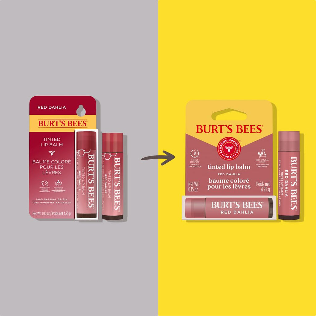 Buy now Burt's Bees Tinted Lip Balm Red Dahlia Blister 0.15oz at indiglob india