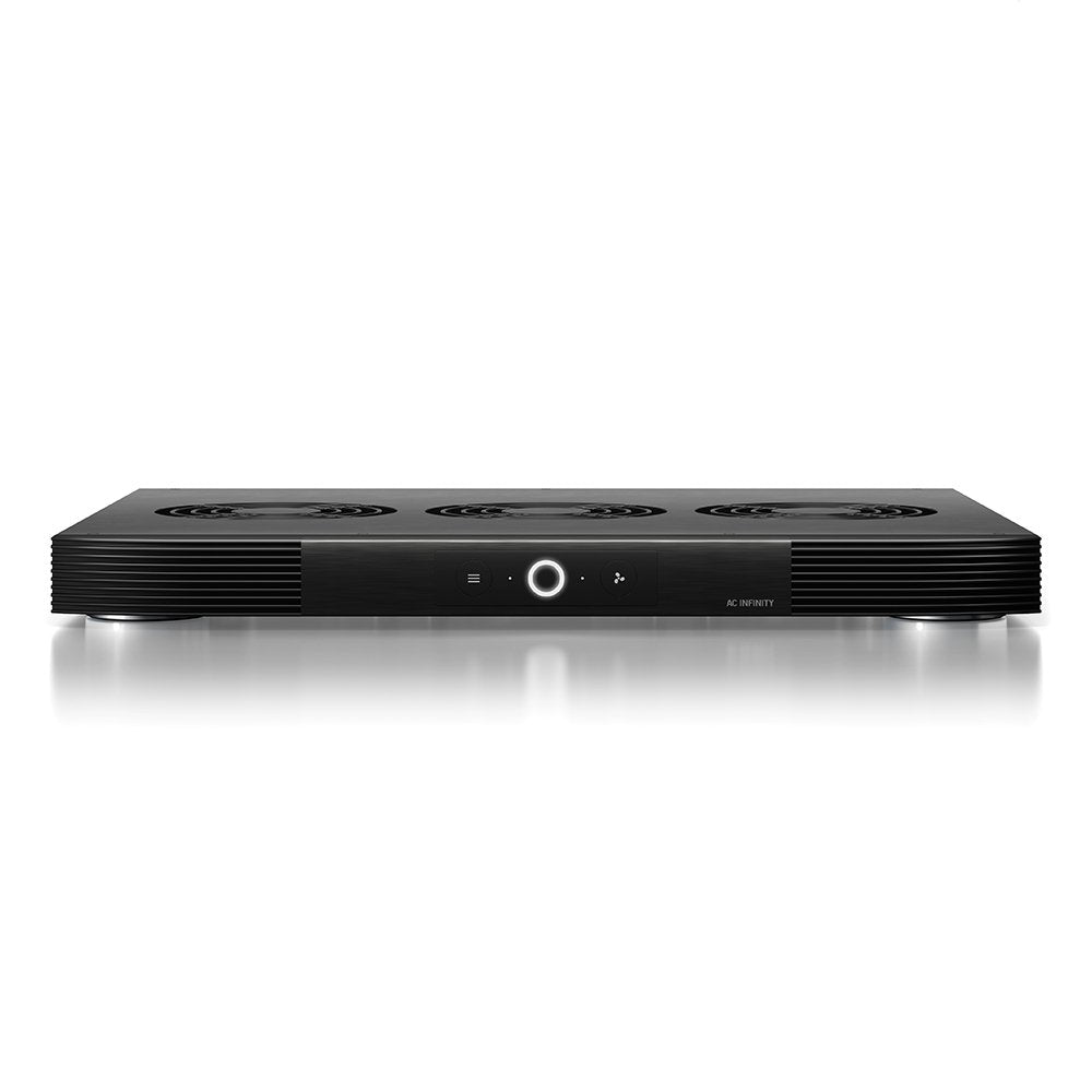 Buy now AC Infinity AIRCOM S7, Quiet Cooling Fan System 12" Top-Exhaust for Receivers, Amps, DVR, AV Cabinet Components 17" Top-Exhaust Speed Controller at indiglob india