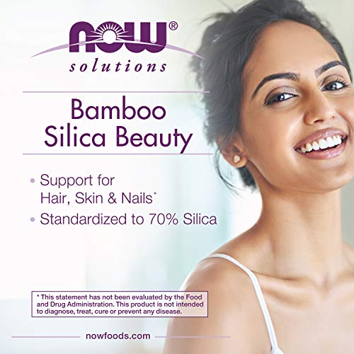 Buy now NOW Foods Solutions, Bamboo Silica Beauty, Support for Hair, Skin & Nails, Standardized to 70% Silica, 90 Veg Capsules at indiglob india