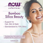 Buy now NOW Foods Solutions, Bamboo Silica Beauty, Support for Hair, Skin & Nails, Standardized to 70% Silica, 90 Veg Capsules at indiglob india