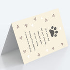 Pet Sympathy Card for Dog Cat, Pet Loss Memorial Gift