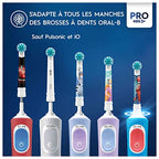 Buy now Oral-B Pro Kids Electric Toothbrush Head, with Spiderman Characters, Extra Soft Bristles, for Ages 3+, Pack of 4 Toothbrush Heads, White at indiglob india