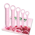 5-Pack Silicone Dilators for Pelvic Floor for Women, Pink