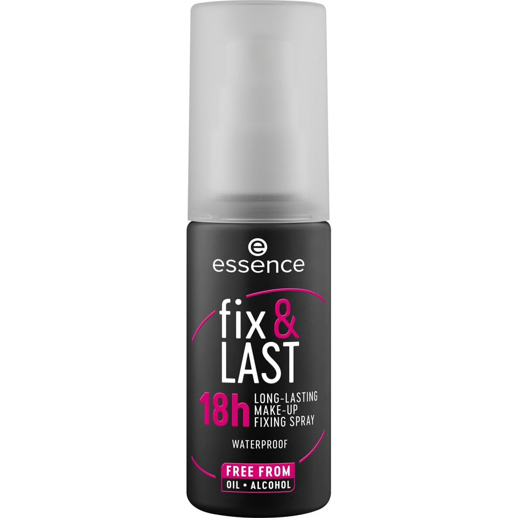 essence Fix & Last 18H Long-Lasting Makeup Fixing Spray, Waterproof | Keeps Makeup Flawless 18 Hours, Lightweight Non-Sticky Mist, Smudge Proof, Vegan & Cruelty Free, Paraben-Free, Fragrance-Free