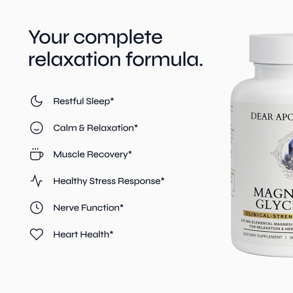 Magnesium Glycinate 275mg - High Absorption Chelated Magnesium Supplement - Magnesium Bisglycinate - Essential Mineral - Vegan Non-GMO Gluten-Free - 90 Capsules