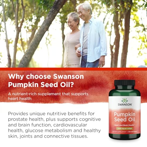 Buy now Swanson, Pumpkin Seed Oil, 1,000 mg, 100 Softgels at indiglob india