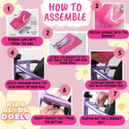 Buy now Ride Along Dolly Doll Bicycle Seat Bike Seat (Purple) with Decorate Yourself Decals (Fits Standard Sized Dolls and Stuffed Animals) - Purple at indiglob india