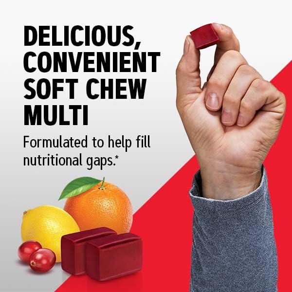 Buy now GNC Mega Men Soft Chew Multivitamin | Energy & Metabolism Support | Gluten Free | Mixed Fruit | 60 Count at indiglob india