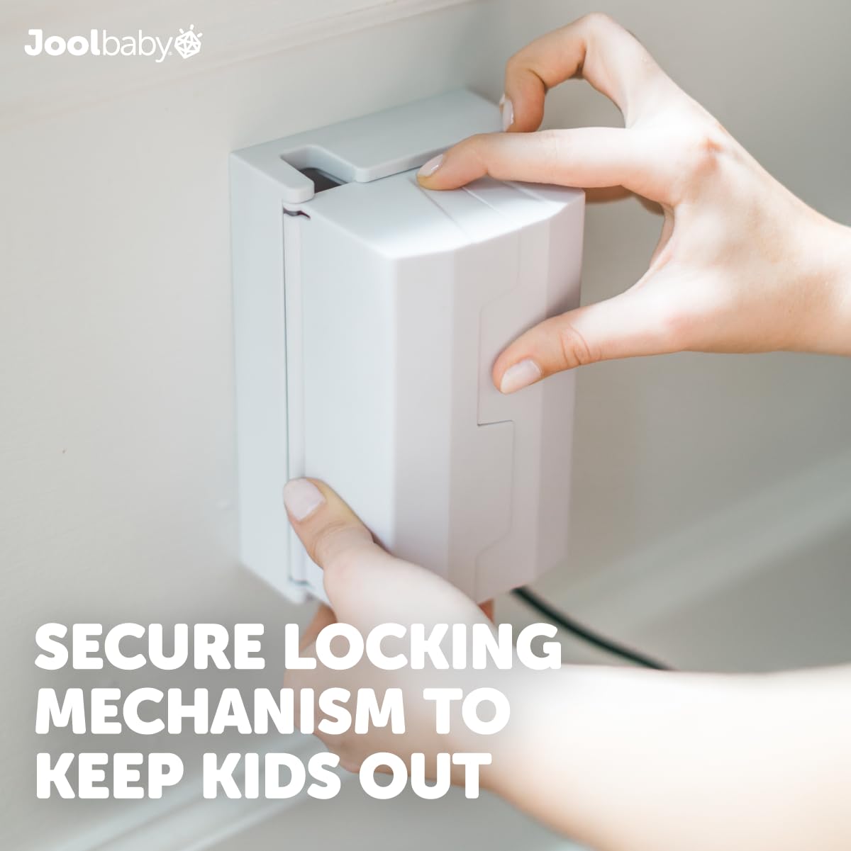 Jool Baby Outlet Cover Box for Child Safety (2 Pack) Duplex & Decorator Electrical Outlet Plates, Concealed Access Buttons, and Spacious Compartment