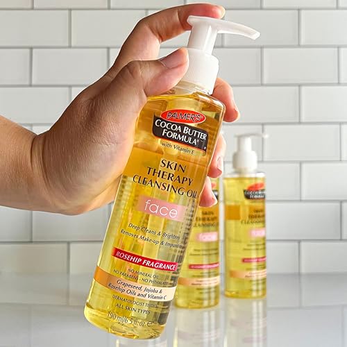 Buy now Palmer's Cocoa Butter Formula Skin Therapy Cleansing Oil, Gentle Makeup Remover with Rosehip Oil and Vitamin C, 6.5 Ounce at indiglob india
