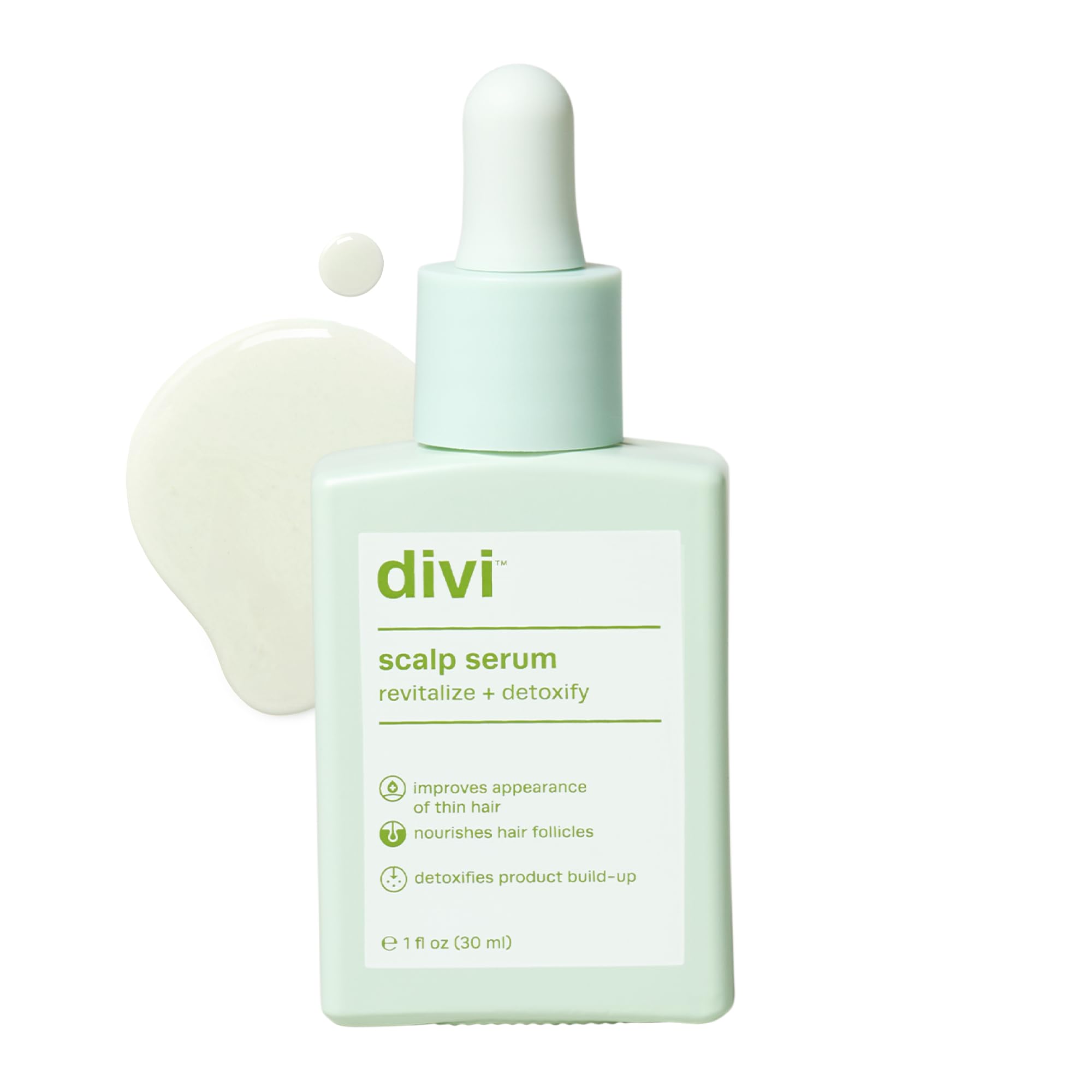 Divi Scalp Serum | To Promote Fuller-Looking Hair with Peptides | 30ml | Multi-Peptide Complex, Caffeine, Rosemary Oil, Vegan, Non-Greasy, Thinning Hair, Fuller-Looking Hair, Scalp Serum, 30ml
