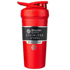 Buy now BlenderBottle Strada Shaker Cup Insulated Stainless Steel Water Bottle with Wire Whisk, 24-Ounce, Black at indiglob india