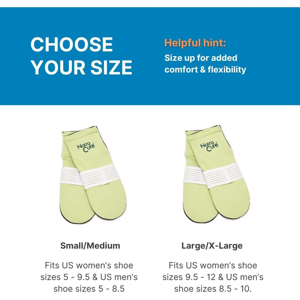 Buy now NatraCure Plantar Fasciitis Cold Therapy Socks with Compression Band - Cold Socks, Reusable Ice Socks For Feet, Ice Packs For Feet, Arch Pain, Heel Pain, Swelling - FBA708 CAT - (Size: Small/Medium) at indiglob india