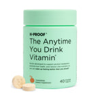 H-PROOF The Anytime You Drink Vitamin, Green Apple, 40 Chewable Tablets | 20 Servings, Supports Liver Health, Replenishes Electrolytes for Hydration, DHM, Milk Thistle, L-Glutathione, Vitamins B & C