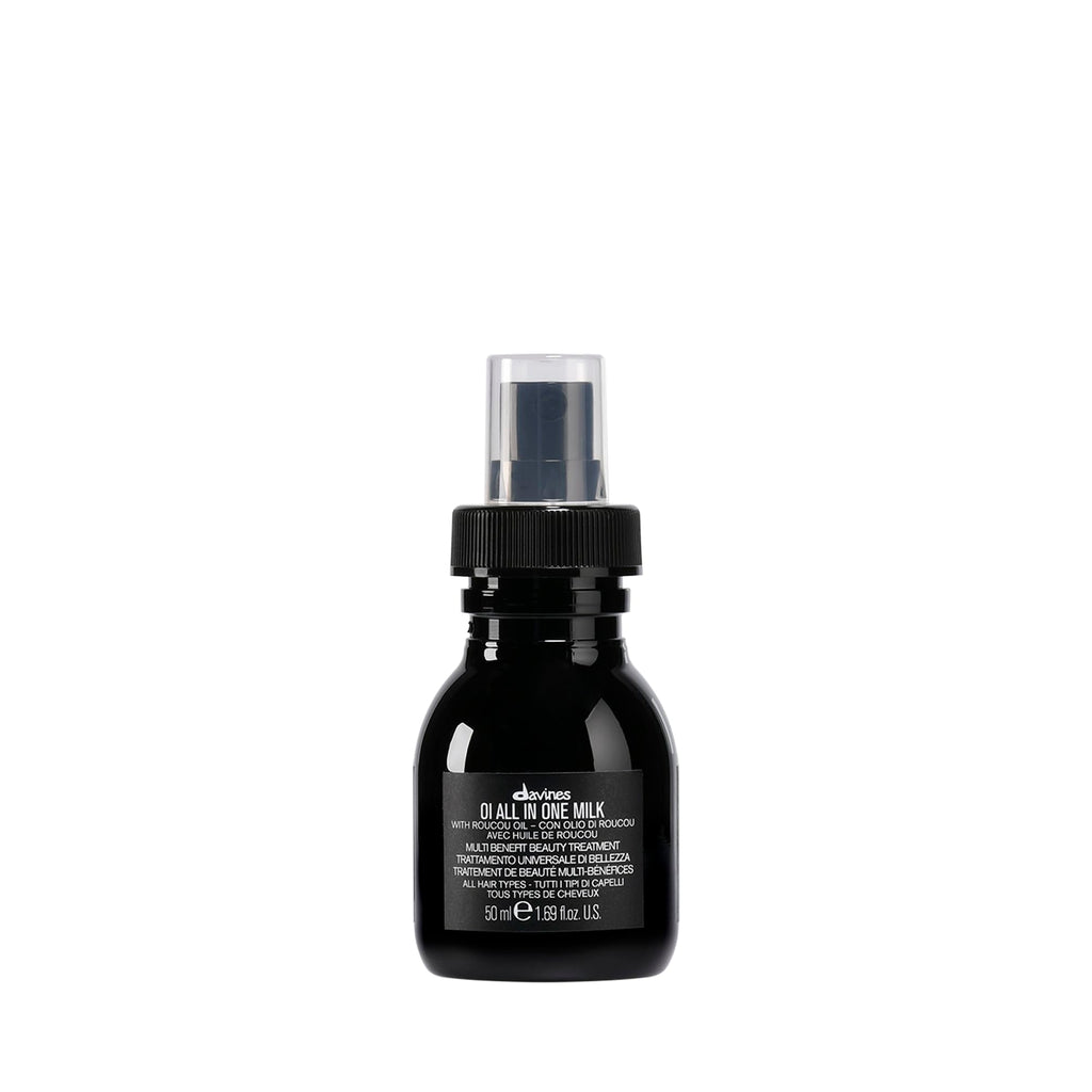 Davines OI All In One Milk, Hair Leave-in Conditioner Multi-Function Spray Treatment - Detangles, Controls Frizz & Heat Protectant - Weightless Antioxidant Roucou Oil Formula
