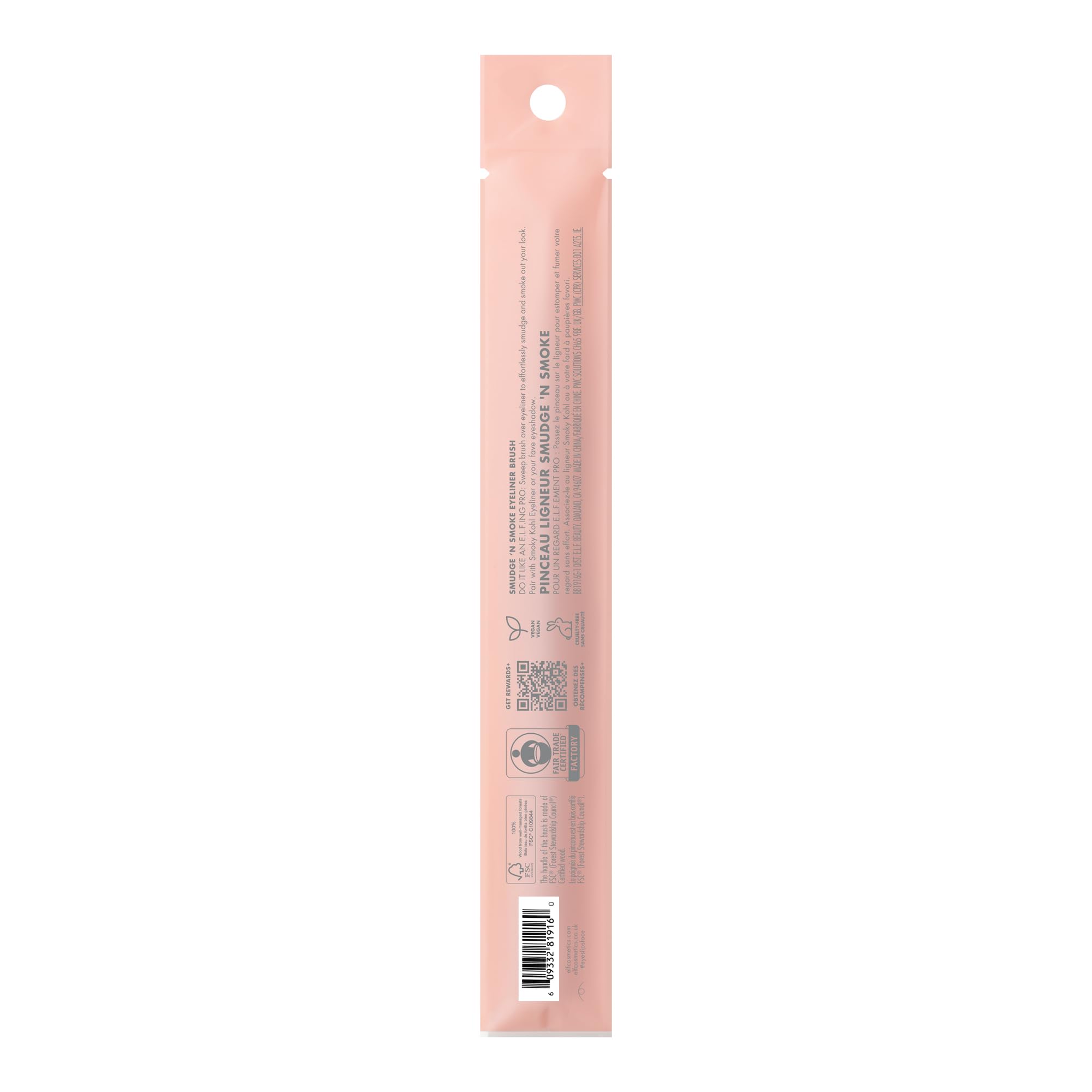 Buy now e.l.f. Smudge 'N Smoke Eyeliner Brush, Multi-Use Eyeshadow & Eyeliner Brush For Creating A Perfect Smoky Eye, Vegan & Cruelty-Free at indiglob india