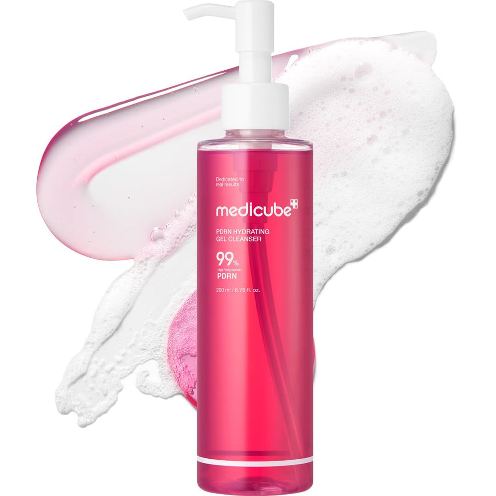 medicube PDRN Jelly to Foam Cleanser - Gentle Low pH Hydrating Cleanser | Hydrating Daily Face Wash with PDRN, Collagen & LHA - For All Skin Types, Korean Skincare, 200ml