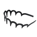 2026 Zigzag Headbands for Women, 2-Pack U-Shaped Hair Comb Headbands, Non-Slip Slick-Back Hair Accessories, Black & Tortoise Recycled Plastic, Teeth Hairband for Everyday Styling & Workout