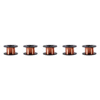 Buy now 5 Rolls/Set 12m Copper Wire Enameled Wire Copper Winding Wire Enameled Repair Wire 0.004" Diameter at indiglob india