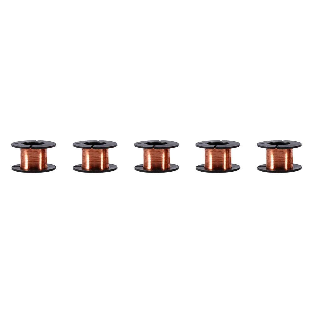Buy now 5 Rolls/Set 12m Copper Wire Enameled Wire Copper Winding Wire Enameled Repair Wire 0.004" Diameter at indiglob india