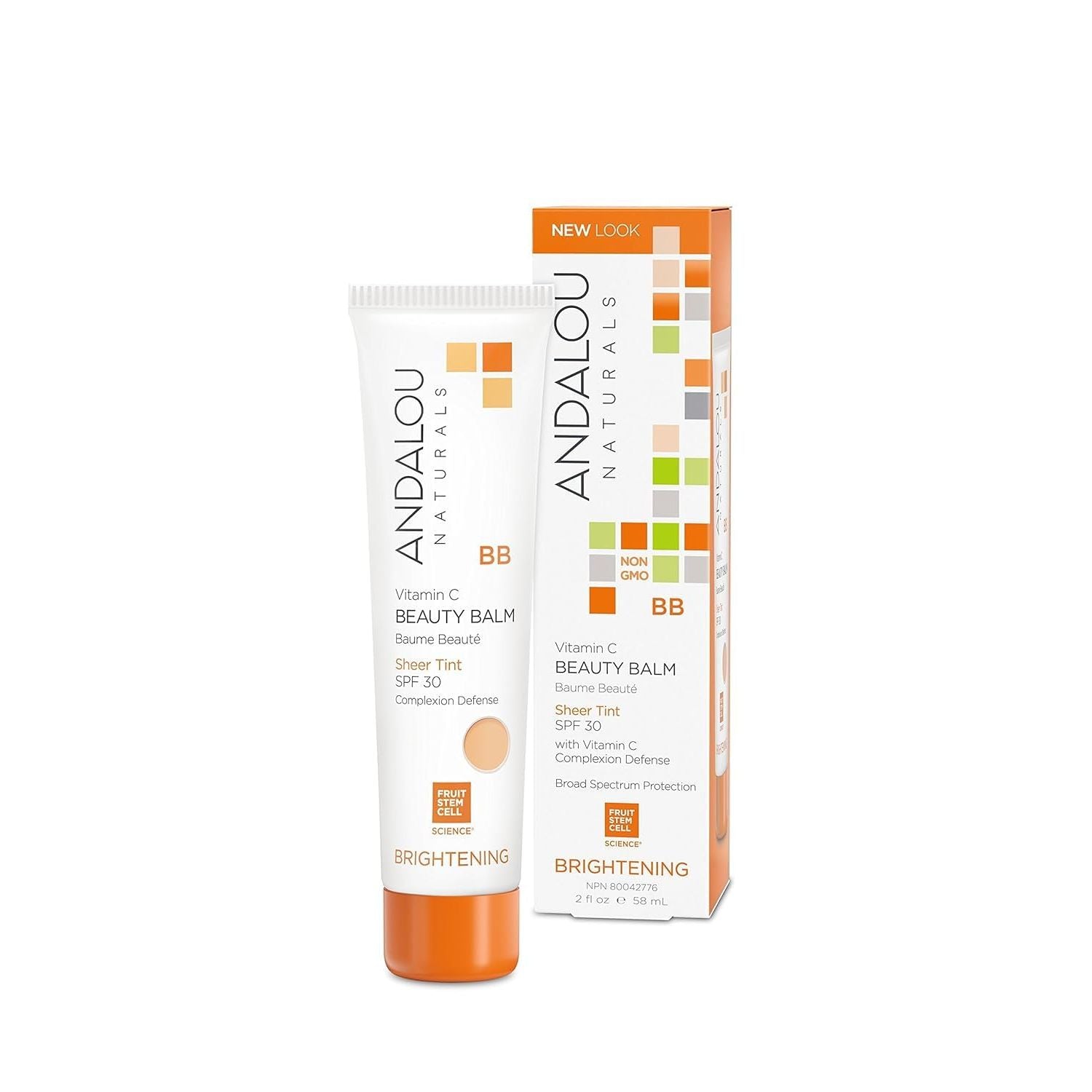Buy now Andalou Naturals Vitamin C BB Beauty Balm Sheer Tint SPF 30 - 2-in-1 BB Cream & Mineral Sunscreen for Face - With Non-Nano Zinc Oxide Skin Protection - 2 fl oz Default at indiglob india