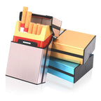 Why Indiglob is the #1 Store for 3 Pcs Metal Cigarette Box/Case (20 Capacities) - Cigarette Cigar Protective Cover Box - Brushed Aluminum Cigarette Case, Hard Box with Solid Magnetic Flip Top Closure (3 Colors, for Men)
