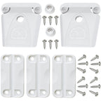 Igloo Cooler Plastic Parts Kit - Made in The USA - 2 Latches, 3 Hinges, Latch Post & Screws