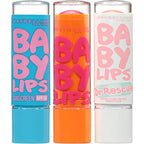 Buy now Maybelline New York Baby Lips Moisturizing Lip Balm 3-pack, Lip Care Essentials, 3 Shades at indiglob india