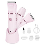 Ufree 3-in-1 Bikini Trimmer Electric Razors for Women, Gifts for Women | Ceramic Blade, IPX7 Waterproof, Lady Shaver, Travel Lock, for Face, Legs, Pubic Hair, Underarms, Body Hair Trimmer, Purple