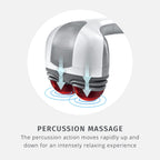 Buy now Homedics Back Massager - Heated Automatic Percussion Back, Body and Neck Massager with Dual Pivoting Heads, Interchangeable Nodes, for Shoulders, Legs and Feet, White at indiglob india