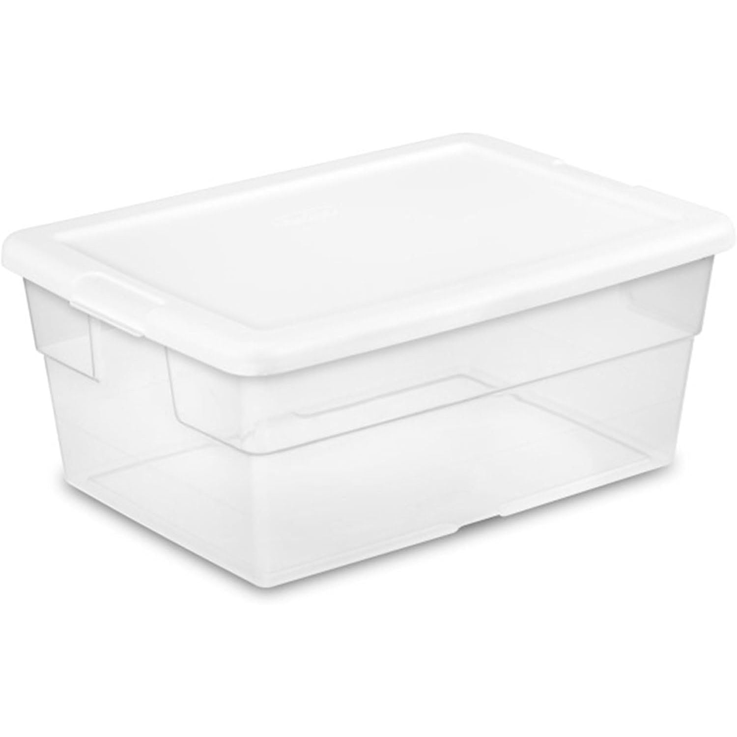 Buy now Sterilite 24-Pack 6 Quart Storage Box, Stackable Clear Plastic Bins with Snap-On Lids - Heavy-Duty Organizing Containers for Closet, Bathroom, and Office 16 Quart 36-Pack at indiglob india