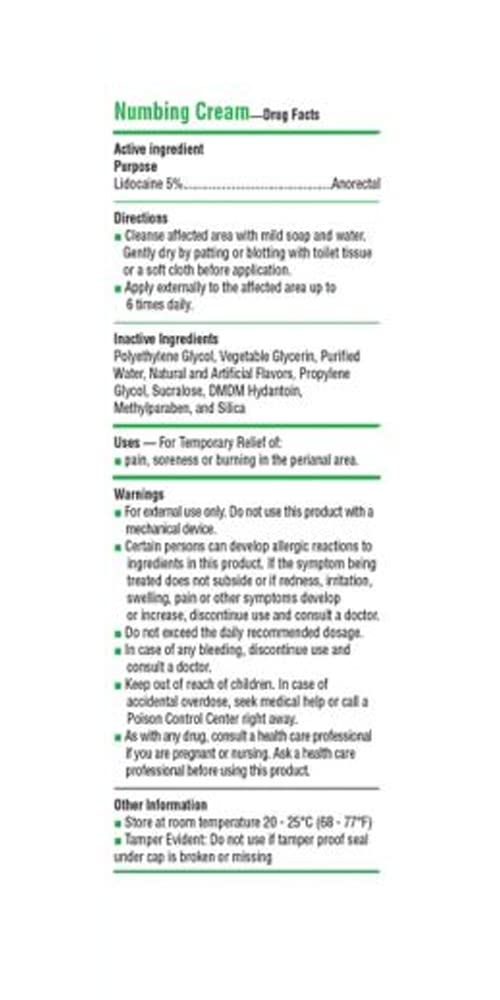 Numb AF Anal numbing Cream 1.5 fl oz Spearmint Flavored