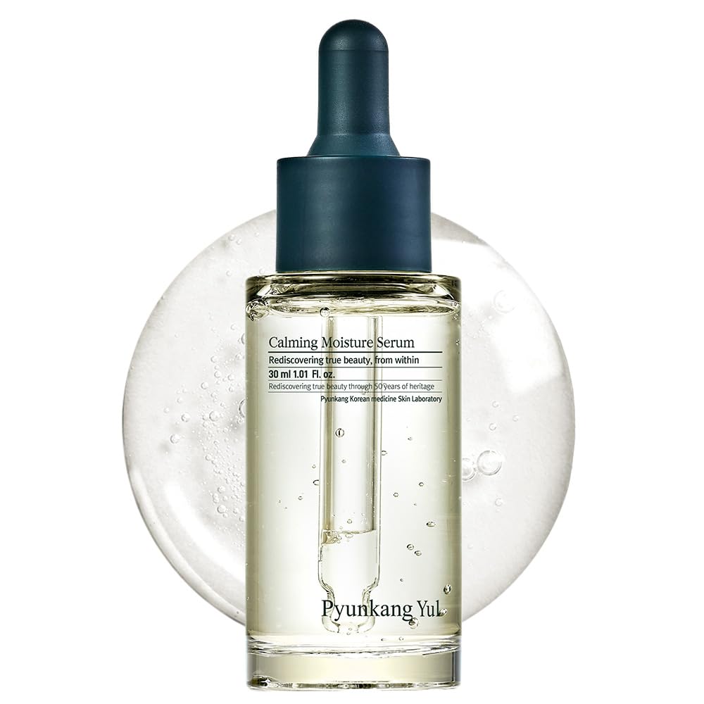 Pyunkang Yul Calming Moisture Serum for Strong Daily Moisturizing Power, Skin Revival & Soothing Care with Centella Asiatica, Tea Tree, 5 Hyaluronic Acids, Ceramide |